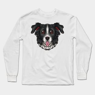 Border Collie Dog Long Sleeve T-Shirt